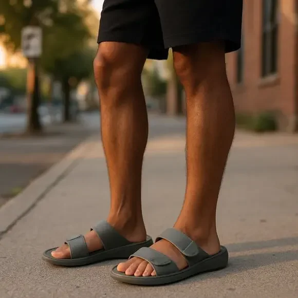 Aetrex Shoes Aetrex Milos Orthotic Slides Men Size Poshmark